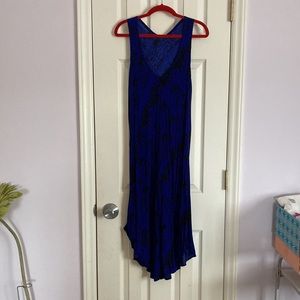 V-neck elephant print maxi dress/cover up. L/XL